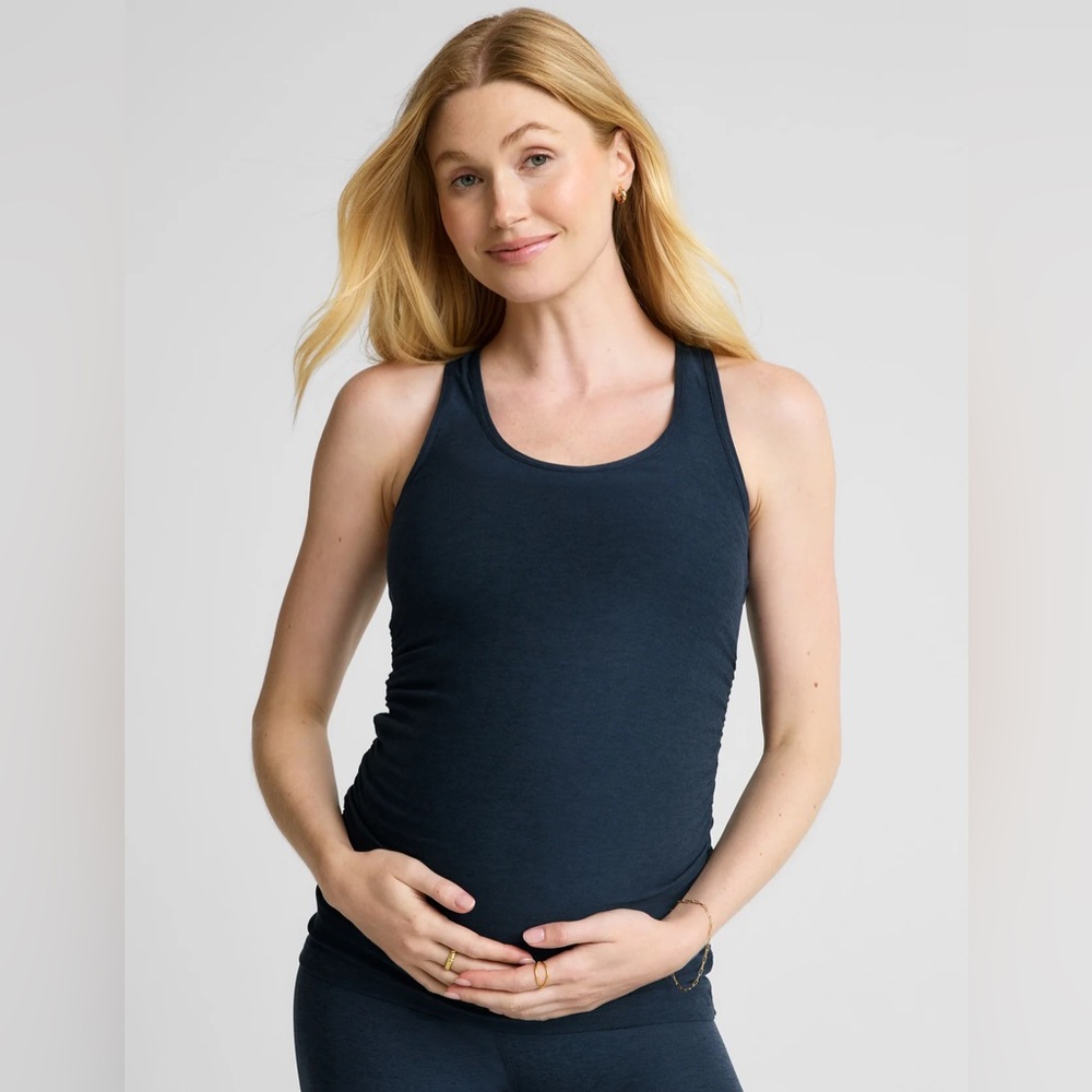 Beyond the Bump Navy Maternity Top